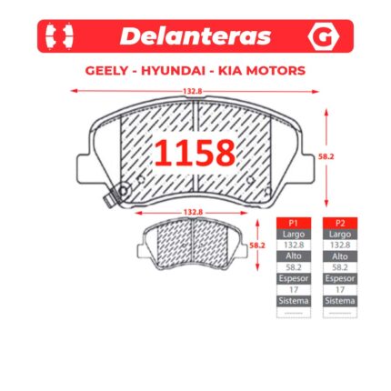 Ital Brakes GTX para Geely, Hyundai y Kia Motors