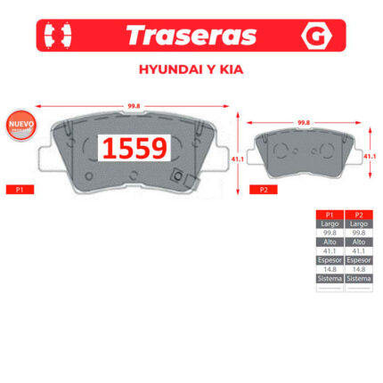Ital Brakes GTX para Hyundai y Kia